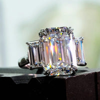 Emerald Cut + Double Prong Emerald Cut + Double Prong