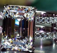 Emerald Cut + Double Shank Emerald Cut + Double Shank