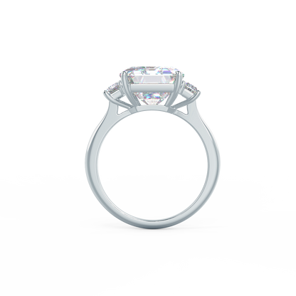 Emerald Cut 3 Stone Ring