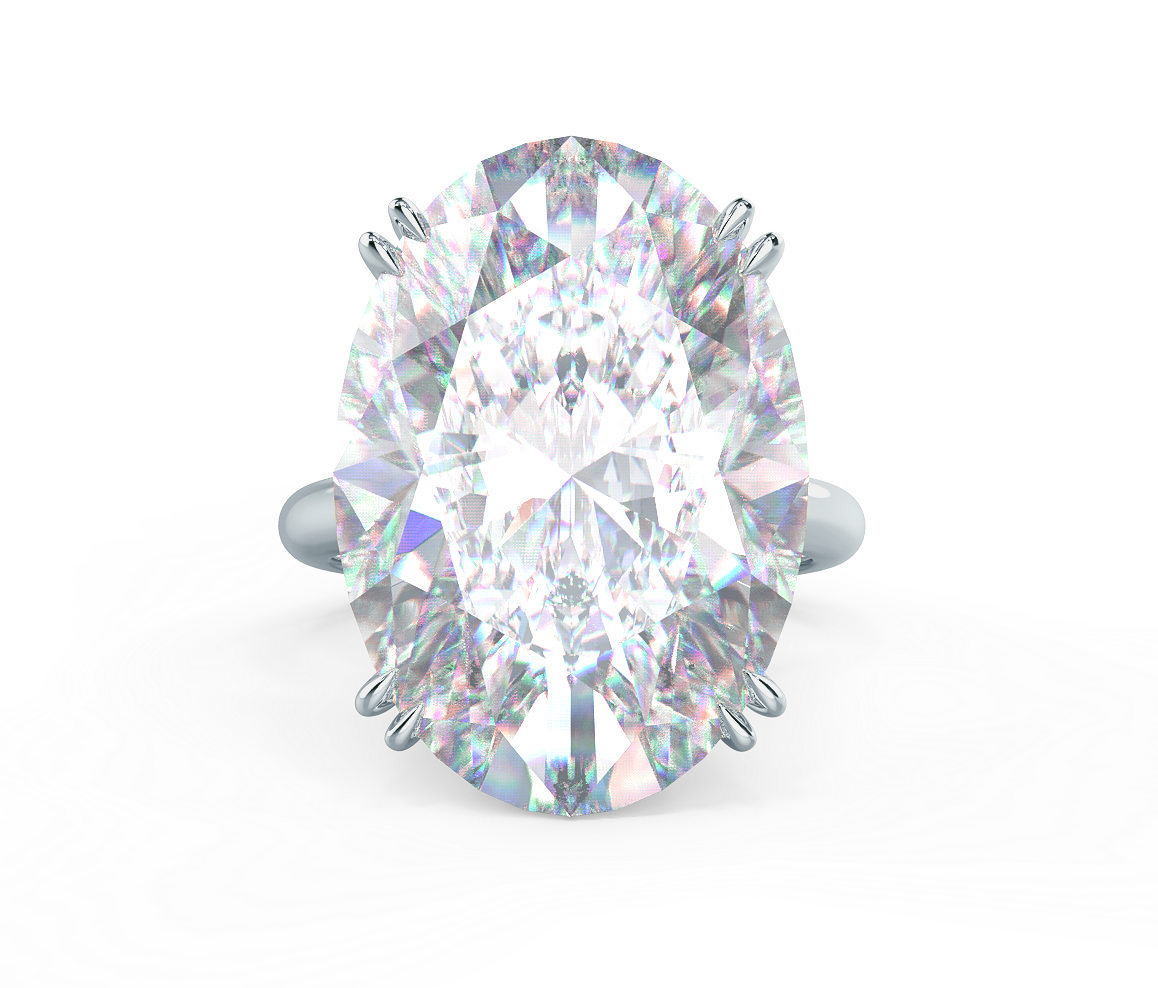 Oval + Double Prongs