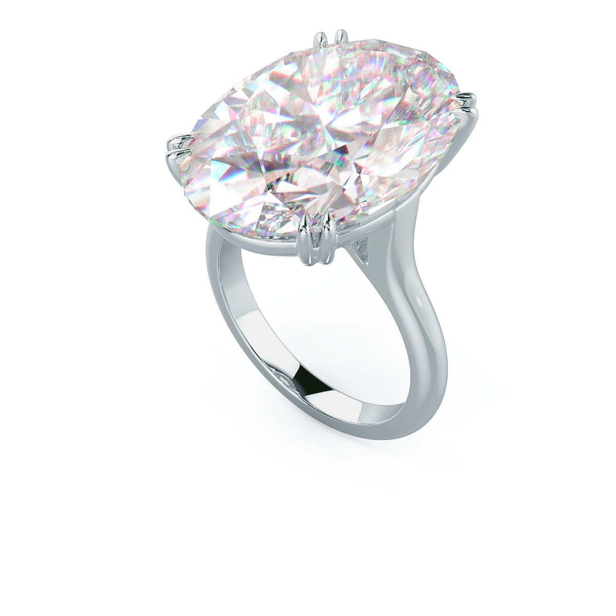 Oval + Double Prongs