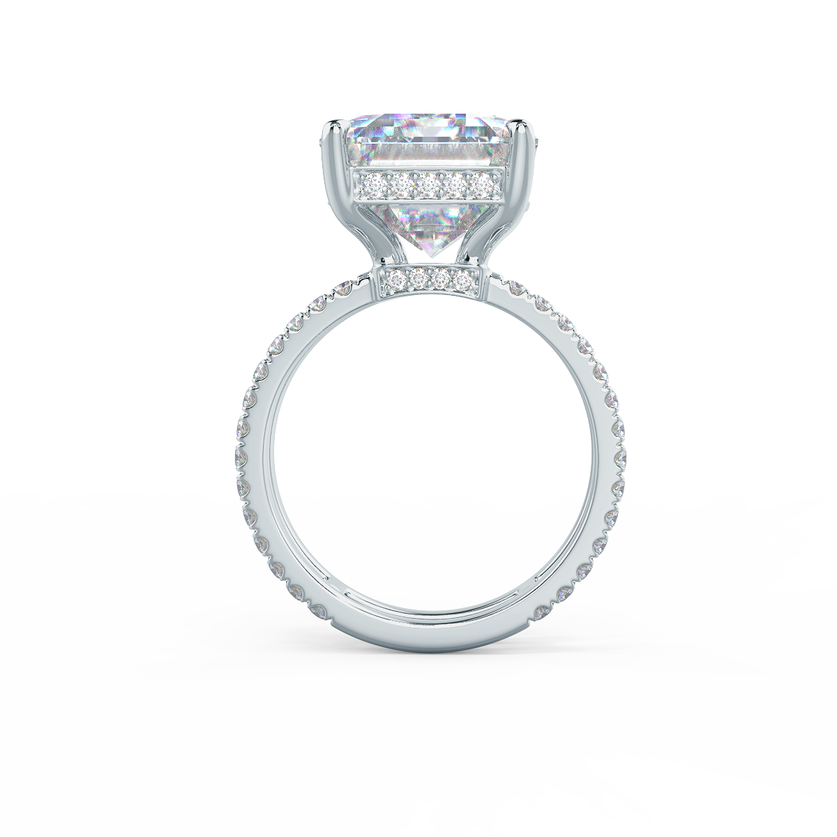 Emerald Cut + Double Shank