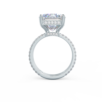 Emerald Cut + Double Shank