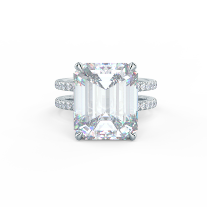Emerald Cut + Double Shank