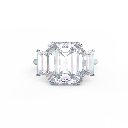 Emerald Cut + Double Prong
