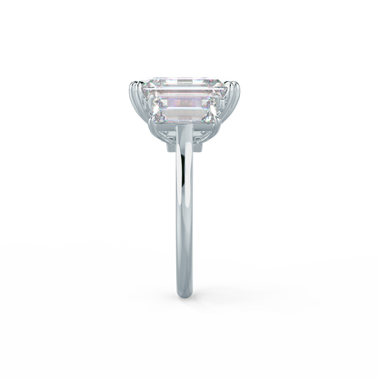 Emerald Cut + Double Prong