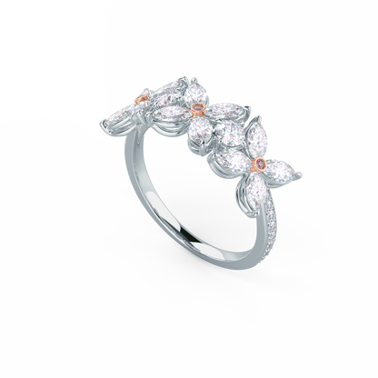 Floral + Pink Diamonds