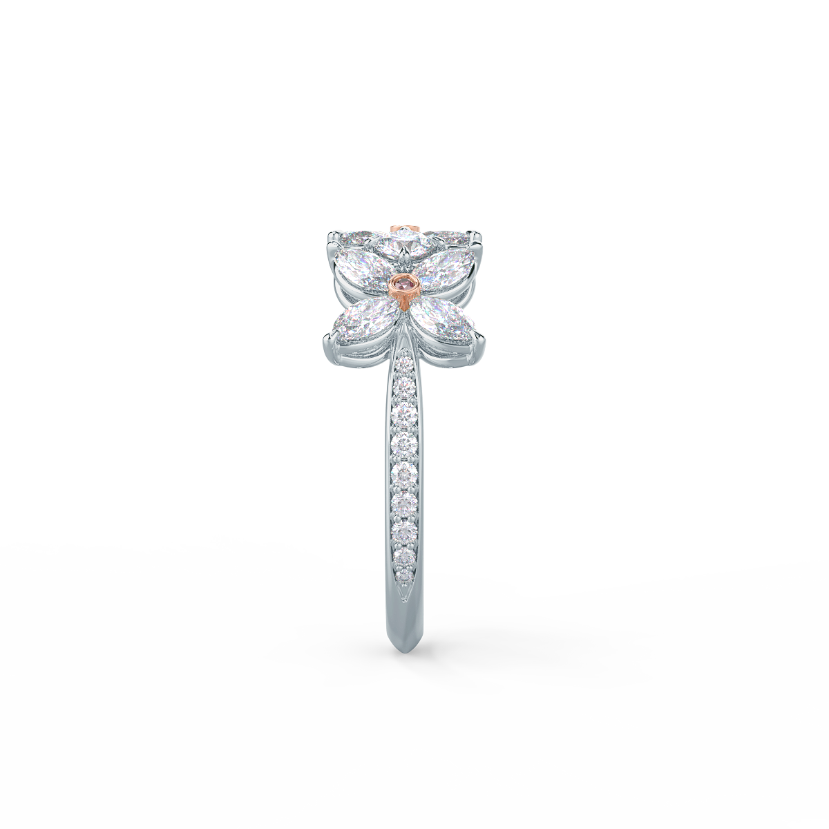 Floral + Pink Diamonds