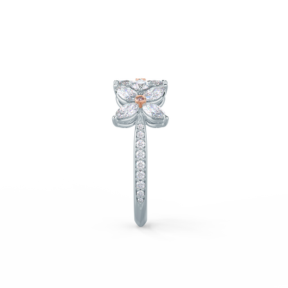 Floral + Pink Diamonds