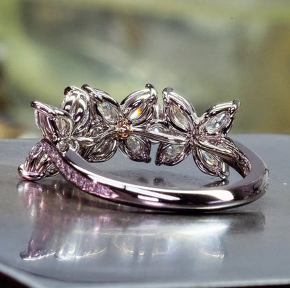 Floral + Pink Diamonds
